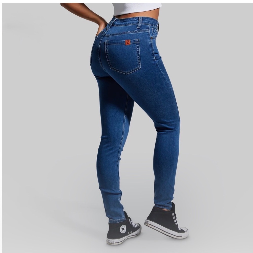 Born Primitive Flex Stretchy High Rise Skinny Jeans, Mid Wash, S, Short, NWT